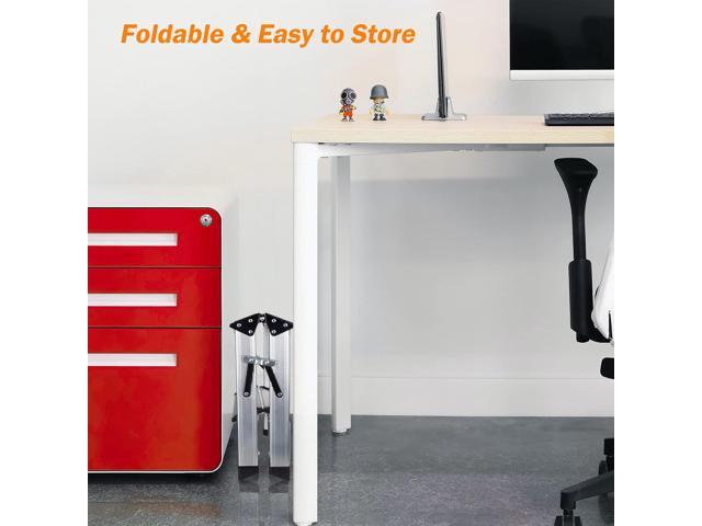 Two Step Ladder - Folding Small 2 Step Stool 330lbs with Non-Slip Feets, Aluminum Lightweight Metal Step Stool by CHEAGO, Portable Solid Handy Work...
