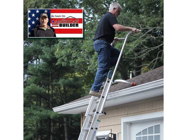 Safety Rails and Standoff for Ladder Extension - Stabilizer for Fall Protection