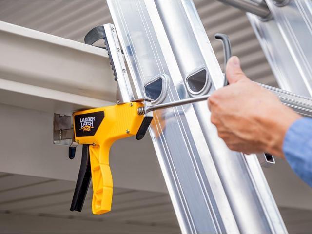 Ladder Latch Pro - Ladder Safety Device - Lightweight, Installs in Seconds with One Hand