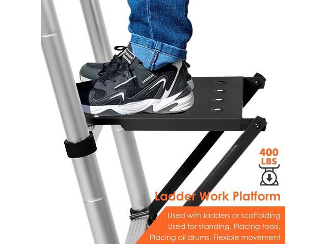 TooCust Ladder Platform Accessories for Painters, Anti-Slip Extension Ladder Work Platform System, Ladder Work Tray for Tools, Heavy Duty Ladder...