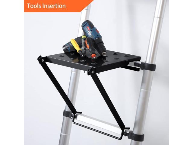 TooCust Ladder Platform Accessories for Painters, Anti-Slip Extension Ladder Work Platform System, Ladder Work Tray for Tools, Heavy Duty Ladder...