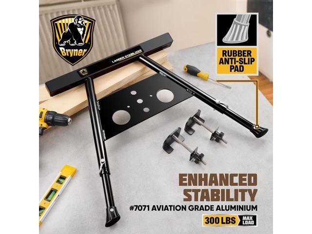 Ladder Stabilizer, Extension Ladder Stabilizer for Roof Wall Standoff Ladder Accessory Safety Stability Aviation Grade Aluminium, Adjustable Length...