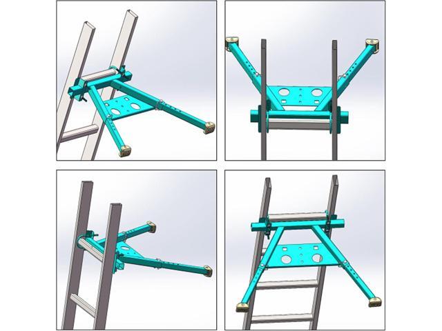 Ladder Stabilizer for Roof Gutter,Ladder Standoff for Roof,Wall Standoff,Solid and Reliable Easy to Use,380 Lbs Weight Rating