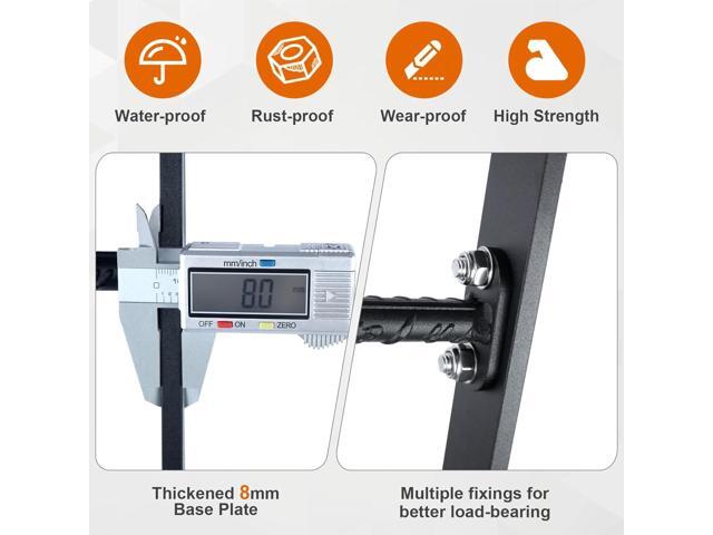 5-Rung Window Well Ladder Hooked, Heavy Duty Steel Fire Escape Ladder, Powder-Coated Basement Egress Window Ladder Wall Mounted Ladder 56.2' Lx17.9...