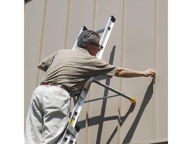 Tie Down Roof Zone Height Adjustable Roofing Standoff Safety Ladder Stabilizer w/Surface Protection Quick Connect Assembly Great for...