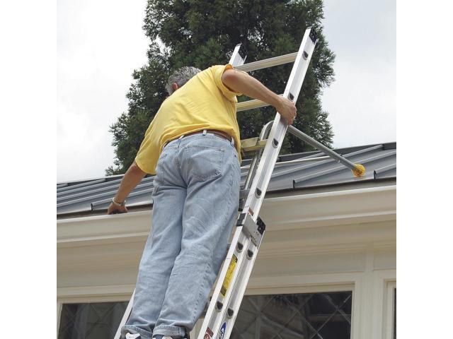 Tie Down Roof Zone Height Adjustable Roofing Standoff Safety Ladder Stabilizer w/Surface Protection Quick Connect Assembly Great for...