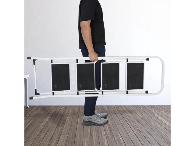 Step Ladder 4 Step Folding Step Stool for Adult,Foldable Portable Sturdy Ladder,Wide Anti-Slip Pedal, 330 lbs Load Capacity,Lightweight Tall Step...