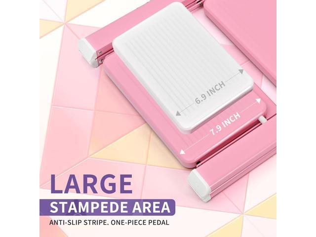 GameGem Pink Step Ladder 3 Step Folding, Small Step Stool for Women to Reach Higher Places, Widen 7.9Inch Pedal for Comfortable Use, Anti-Slip Foot...