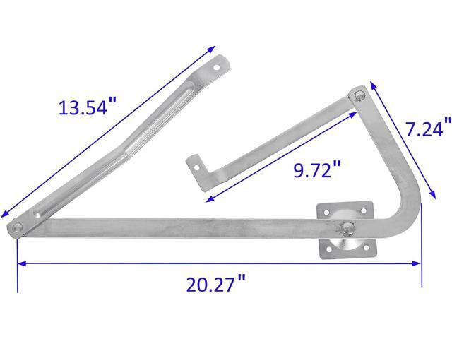 ECOTRIC 55-2 Replacement Attic Ladder Hinge Arms Compatible with 2010-UP Werner Mk 5, WU2210, W2208, W2210 Thick Zinc Attic Ladders Spreader- Pair