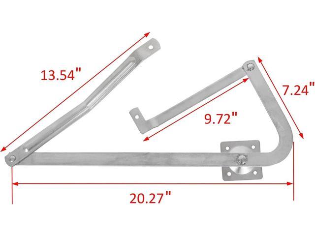 KUAFU 55-2 Attic Ladder Hinge Arms Compatible with Werner MFG After 2010, Thick Zinc Attic Ladders Spreader(Pair)