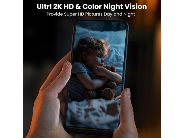 2025 Upgraded 2K Security Cameras Wireless Outdoor, Free Cloud Storage & Local SD Card Support, 1-6 Months Battery Life, Waterproof, 2-Way Talk, AI...