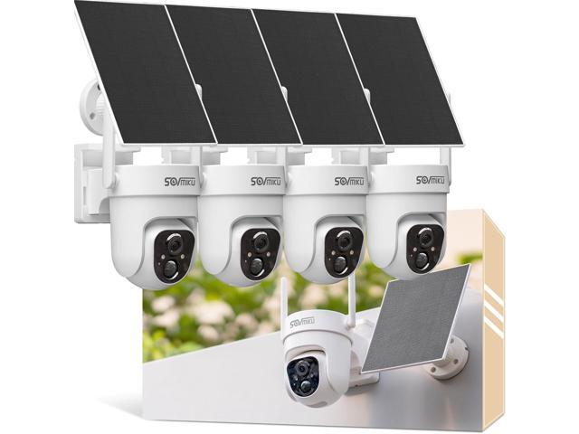 Vicohome 4CQ4 2K AI Solar Security Camera Wireless Outdoor, Battery Powered Cam, Color Night Vision, Two Way Audio, Motion Detection, Easy to...