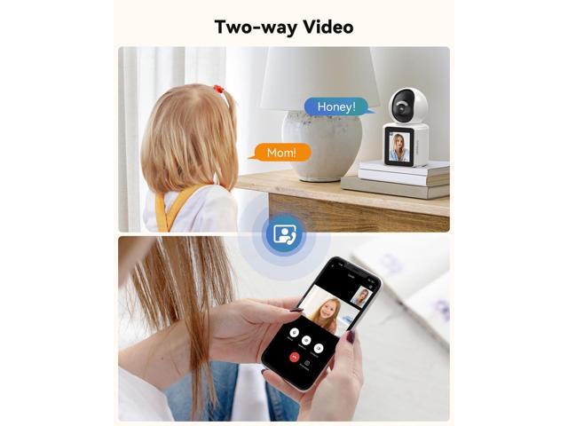 TMEZON Video Pet Dog Camera Indoor Two Way Wireless Security Camera Monitor 1080P with Phone app and Motion Detection,Baby/Elderly/Nanny Audio...