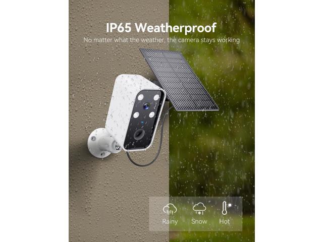 Solar Security Cameras Wireless Outdoor, Wi-Fi Solar Camera Outdoor Wireless for Home Security Outside, Motion Detection, Spotlight, Siren, Alexa...
