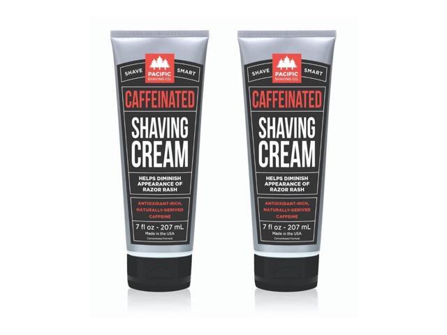 Pacific Shaving Company Caffeinated Shaving Cream - Caffeine, Shea Butter + Spearmint Antioxidant Shaving Cream - Clean Formula for a Hydrating,...