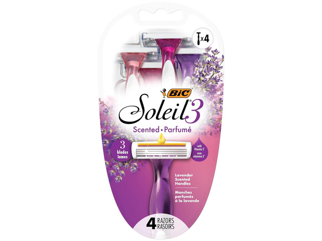 BIC Soleil Twilight Disposable Razor, Women, 4-Count (Pack of 6)