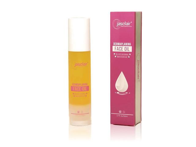 Jasclair Dermaplaning Oil for Women (1.7 Fl Oz) Pre & Post Shave Oil for Smooth Glide & Skin Protection Use with Dermaplane Razor for Peach...