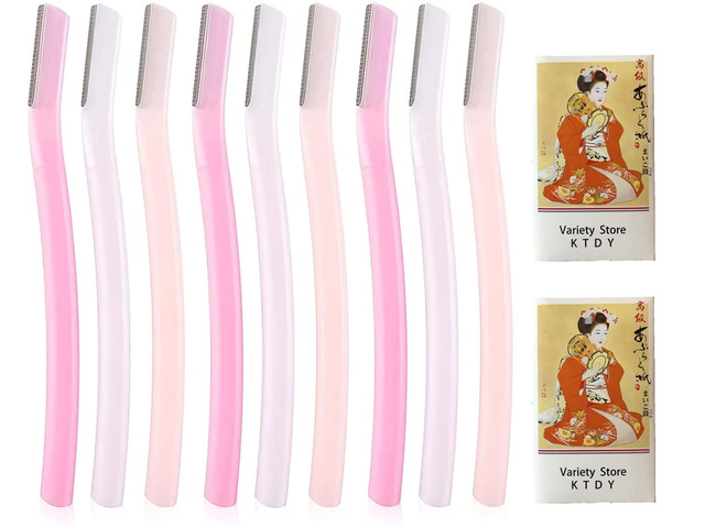 Facial Razor Large for Women Pack of 9(3pcs x 3 packs) Includes MAYAX Original Oil Blotting Paper japan import