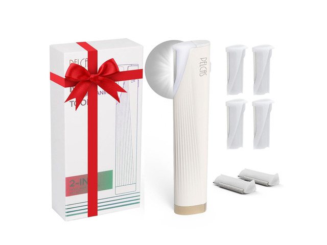 PELCAS Electric Dermaplaning Tool for Face with LED Light, Mini Facial Dermaplaning Razor Kit, Painless 3 Speeds Facial Peach Fuzz & Hair Removal...