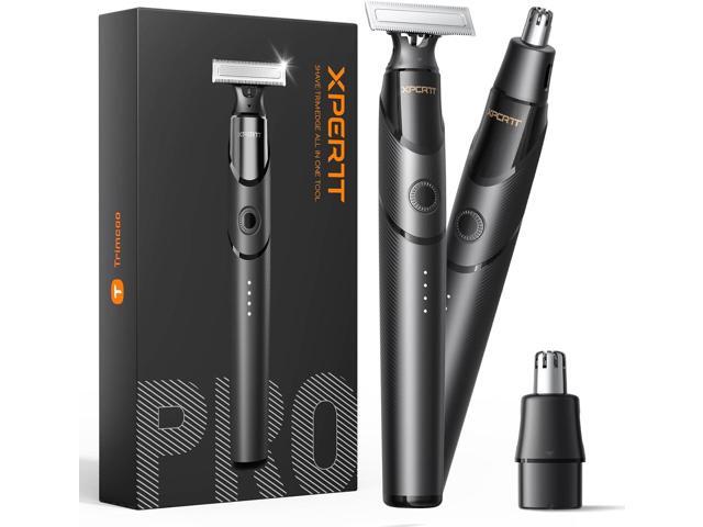 [2026 Upgraded] Body & Nose Hair Trimmer Kit, [All-in-One] Travel Beard Electric Shaver for Men, USB-C Fast Charging, Rechargeable Painless Razor...