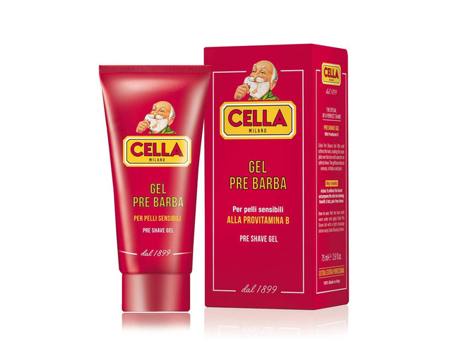 Cella Milano Conditioning PreShave Gel Italian SkinProtecting Wet Shave Primer with ProvitaminB & Panthenol, 2.6oz, Glides Razor for Smooth,...