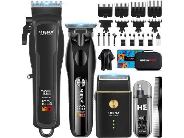 HIENA PRO Hair Clippers for Men Professional, Cordless Barber Clipper T-Blade Beard/Hair Trimmer Electric Razor Foil Shaver Set, Men's Hair Cutting...