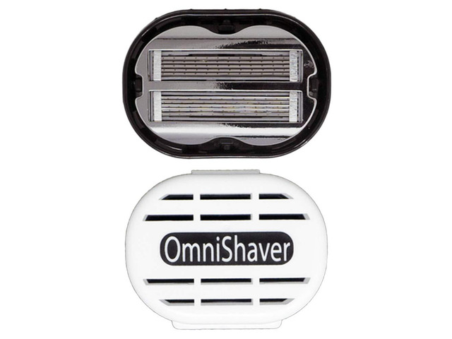Premium Omnishaver with White Travel Case - The Fastest Way to Shave Head, Legs, Arms, Body an Alternative to Disposable Shaving Razors Self...