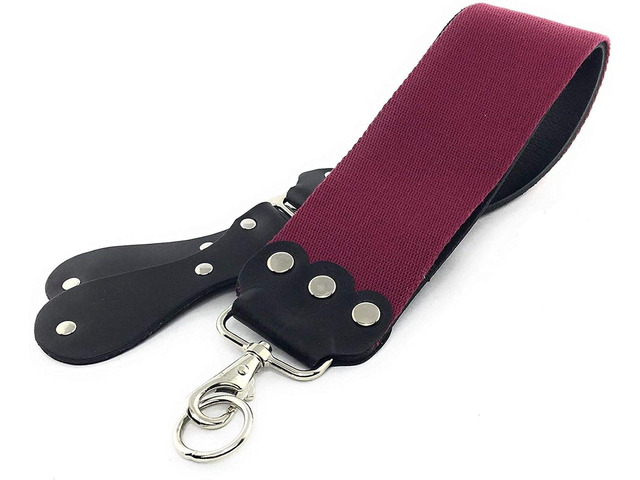GENTS Professional 3 x 26 Straight Razor Strop - Premium Genuine Leather & Canvas Barber Strop with Stainless Steel Hook - Traditional Wet Shaving...