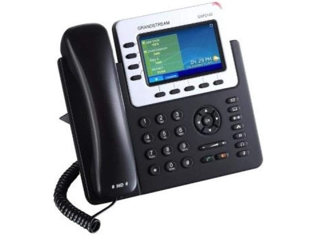Grandstream GXP2140 IP Phone 4 Lines, 4 SIP Accounts 4.3-Inch Color Display Dual-Port Gigabit Ethernet with Integrated PoE