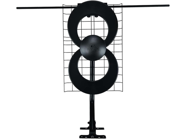 Antennas Direct ClearStream 2V Indoor Outdoor TV Antenna UHF VHF Multi-Directional, 60+ Mile Range, 4K 8K UHD, NEXTGEN TV w/Reflector, 20-inch Mast