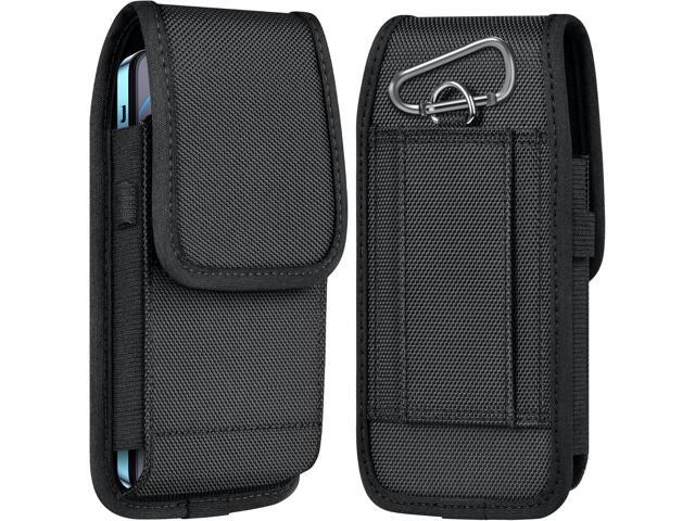 ykooe Cell Phone Pouch Nylon Belt Holster Case Compatible with Galaxy S25/S24/S23/S22 Ultra A16 A15 A14 A13, Moto G Stylus/Power/Play, Pixel 8/7...