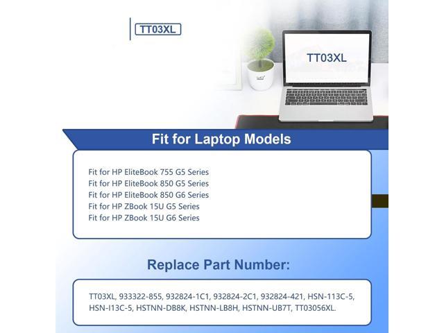 56Wh TT03XL 932824-421 Laptop Battery for HP EliteBook 755 G5 850 G5 850 G6 ZBook 15U G5 G6 Mobile Workstation TT03XL-BTI TT03056XL-PL HSN-I13C-5...
