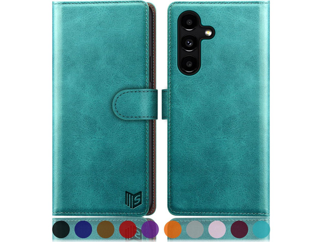 SUANPOT for Samsung Galaxy S24 5G Wallet case with RFID Blocking Credit Card Holder,Flip Book PU Leather Protective Cover Women Men for Samsung S24...