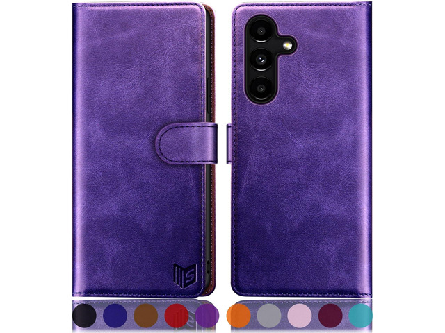 SUANPOT for Samsung Galaxy S24 5G Wallet case with RFID Blocking Credit Card Holder,Flip Book PU Leather Protective Cover Women Men for Samsung S24...