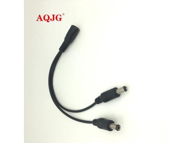 POE cctv tester IP Camera 2pcs DC 1 to 2 Power Splitter Cable Cord for CCTV Camera 1 Female to 2 Male FC
