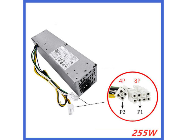 PSU-Adapter For Dell 7020 9020 3020 Power Supply H255ES-01 B255ES-01 HU255AS-00 AC255ES-00 H255ES-00 L255AS-00 YH9D7 F255ES-00