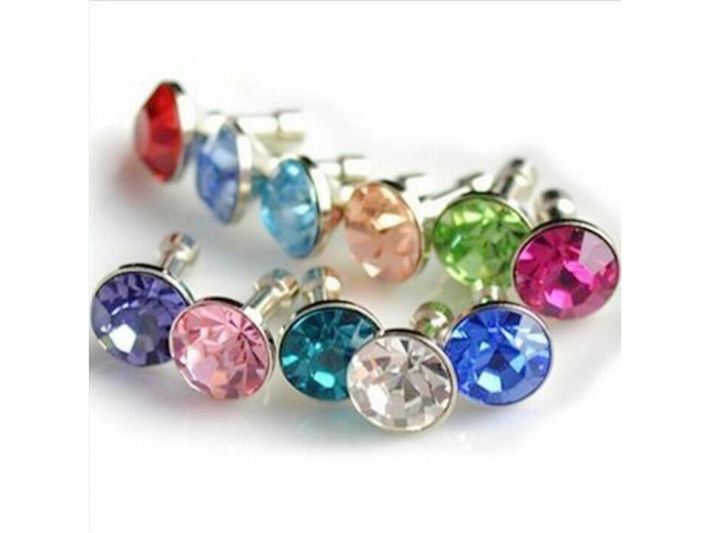 Mini 5 Pcs Anti Dust Plug Colorful Design 3.5mm Earphone Charger Jack Cover Cell Phone Dust Plug