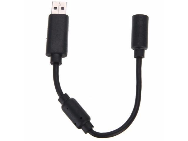USB Breakaway Extension Cable Cord Adapter for Xbox 360 Wired Gamepad Controller