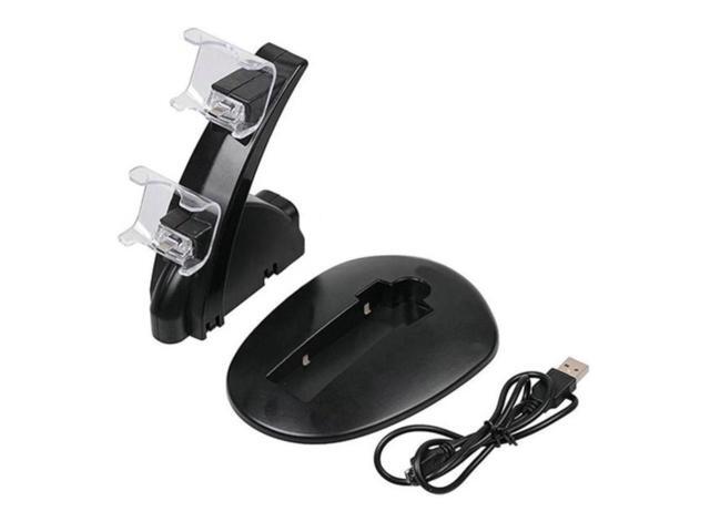 Controller Charger Dock LED Dual USB PS4 Charging Stand Station Cradle for Sony Playstation 4 PS4 Slim Controller ONLY
