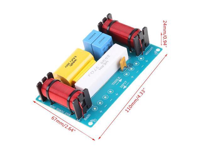 WEAH-338 3 Way 120W Speaker Audio Frequency Divider High Medium Low Loudspeaker Crossover Filter Kit