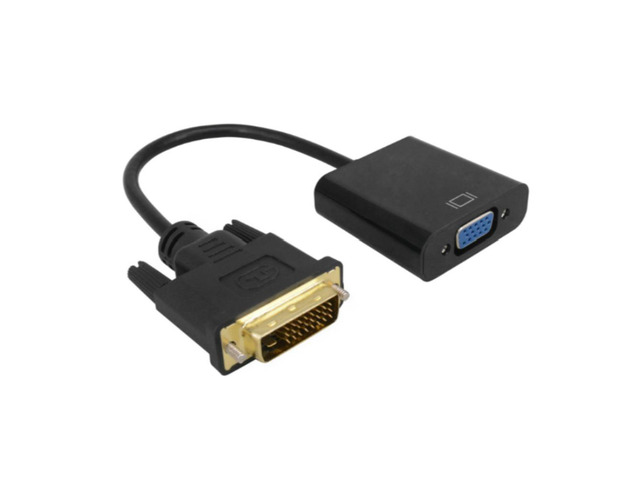 1080P DVI-D to VGA Adapter 24+1 25Pin Male to 15Pin Female Cable Converter Cable for PC Display Card