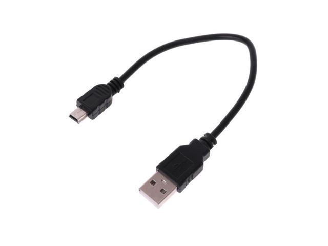 USB 2.0 court A mâle vers mini 5 broches B Data Cable cordon adaptateur Charger Data Power Cable Extension Cord USB Convertor A