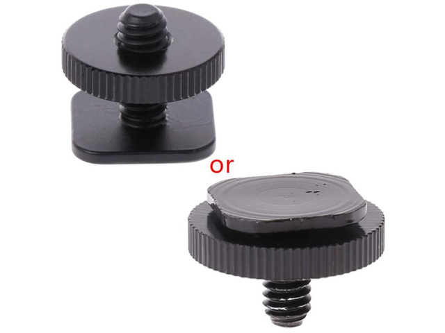 1/4'' Single Layer Tripod Mount Screw to Studio Flash Hot Shoe Adaptor for Nikon