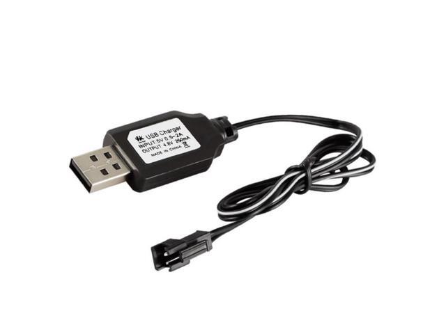 Charging Cable USB Charger Ni-Cd Ni-MH Batteries Pack SM-2P Plug Adapter 4.8V 250mA Output Toys Car