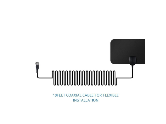 Multi-directional Indoor Digital HDTV Antenna 50 Miles Range Amplifier Signal Booster 1080P Free Local Channels