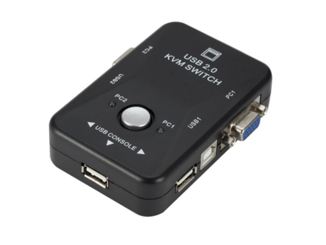 USB KVM Switch 2 Port VGA SVGA Switch Box USB 2.0 KVM Mouse Switcher Keyboard 1920*1440 Vga Splitter Box Sharing Switch