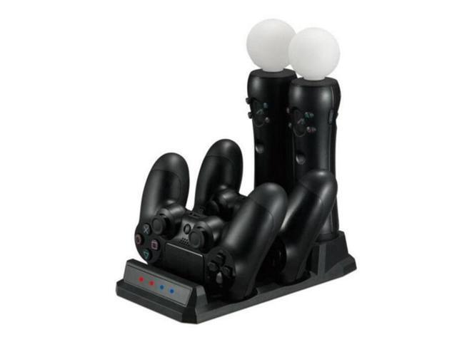 4 in 1 Controller Charging Dock Station Stand for Playstation PS4 PSVR VR Move Quad Charger for PlayStation MOVE Controller