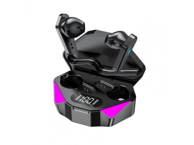 X15 Bluetooth 5.0 Earphone Durable High Performance Black Headset Wireless Stereo LED Digital Display Headphones for sports