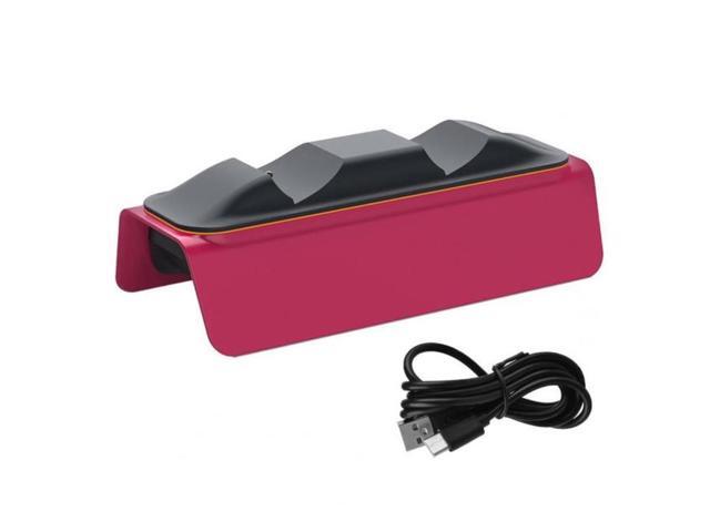 Gamepad Charger Dual Charging Port Smart Circuit ABS Energy-saving Wireless Gamepad Charging Dock for PS5