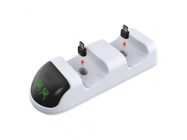 Dual Ports Gamepad Charging Dock Station Charger Joystick Accessory for PS5